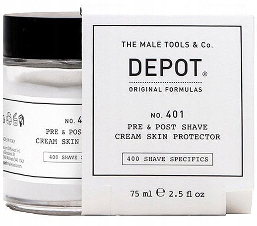 Depot, 400 Shave Specifics No. 401, Soothing, Pre & Post Shaving Cream, 75 ml For Men