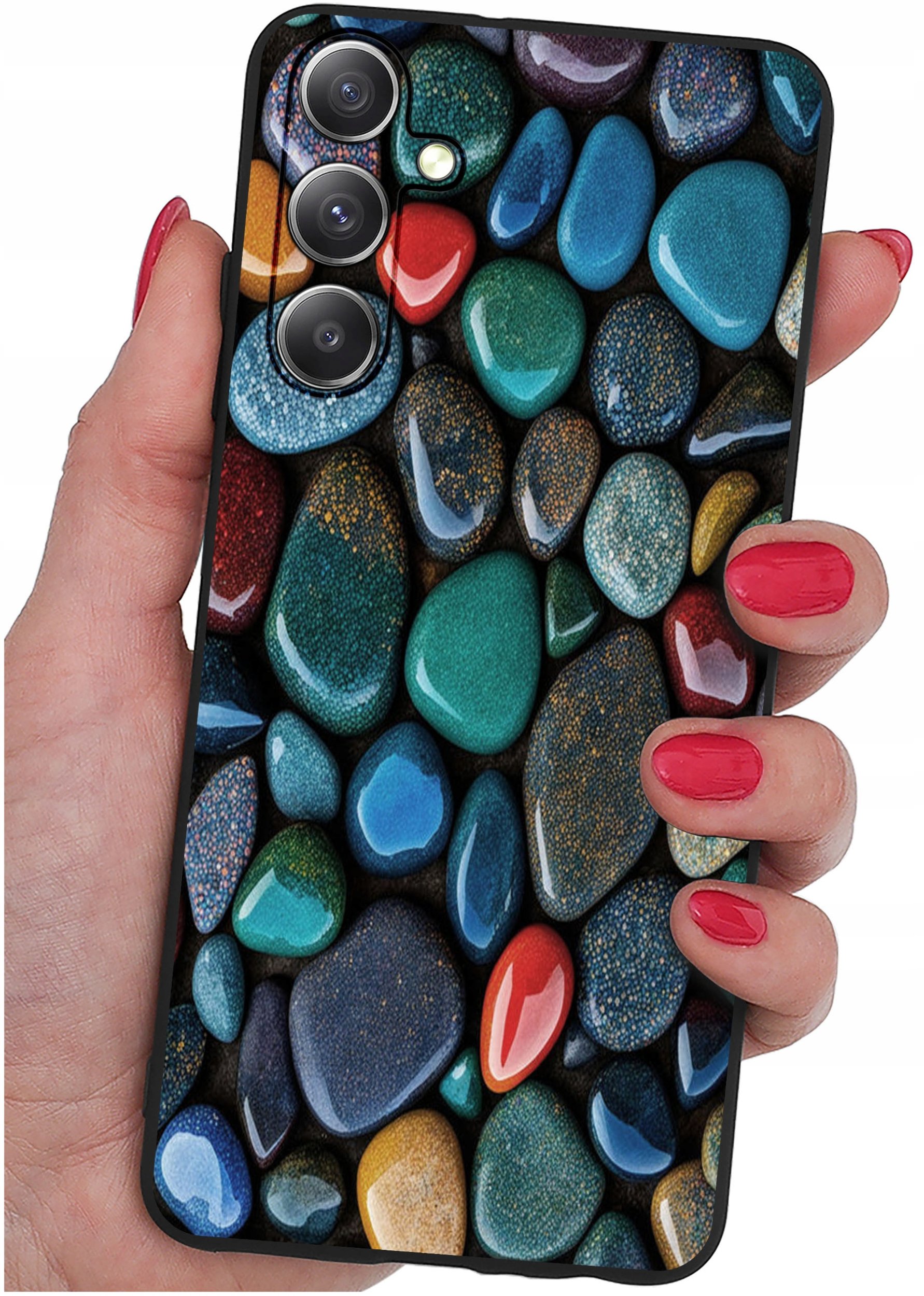 Etui do Samsung Galaxy A16 5G WZORY |SILIKONOWE MATT CASE + SZKŁO 9H