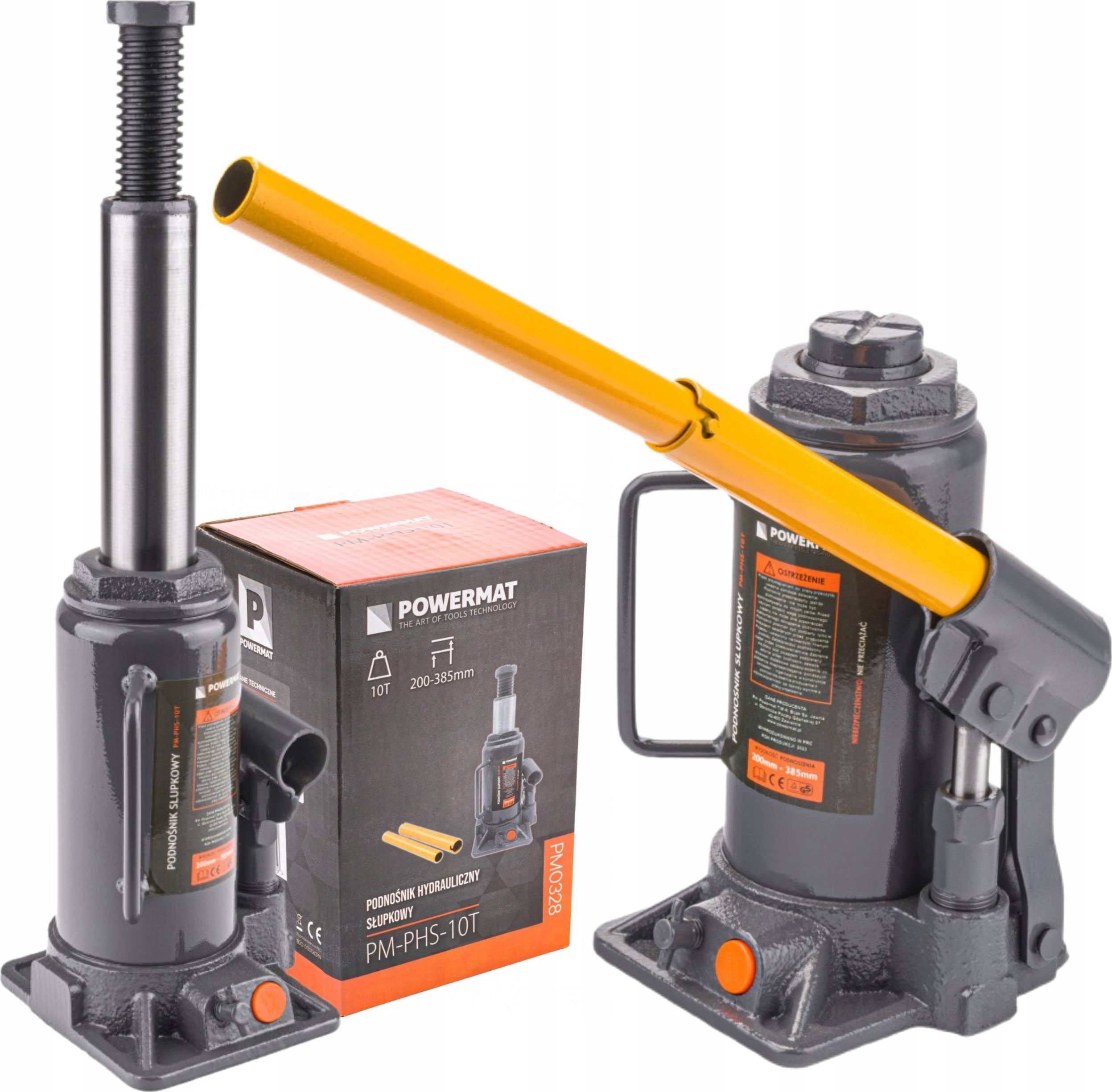 Powermat PODNOŚNIK HYDRAULICZNY SŁUPKOWY LEWAREK 10T 10 TON