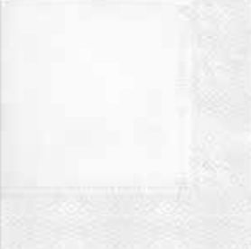 Paw Serwetki Lunch, 33x33cm białe (SDL110100)