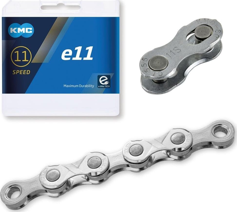 KMC KMC Łańcuch E11 122 ogniw srebrny BOX