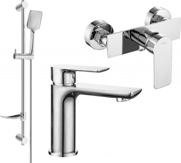 Bateria prysznicowa Mexen Mexen Alfa DF62 zestaw prysznicowy, chrom - 745704DF62-00