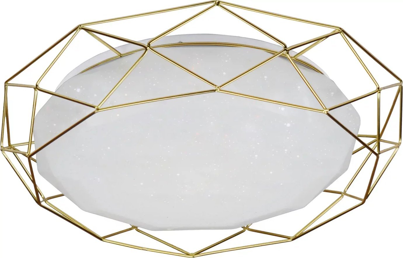 Lampa sufitowa Lumes Złoty plafon z efektem gwieździstego nieba - K069-Lyra