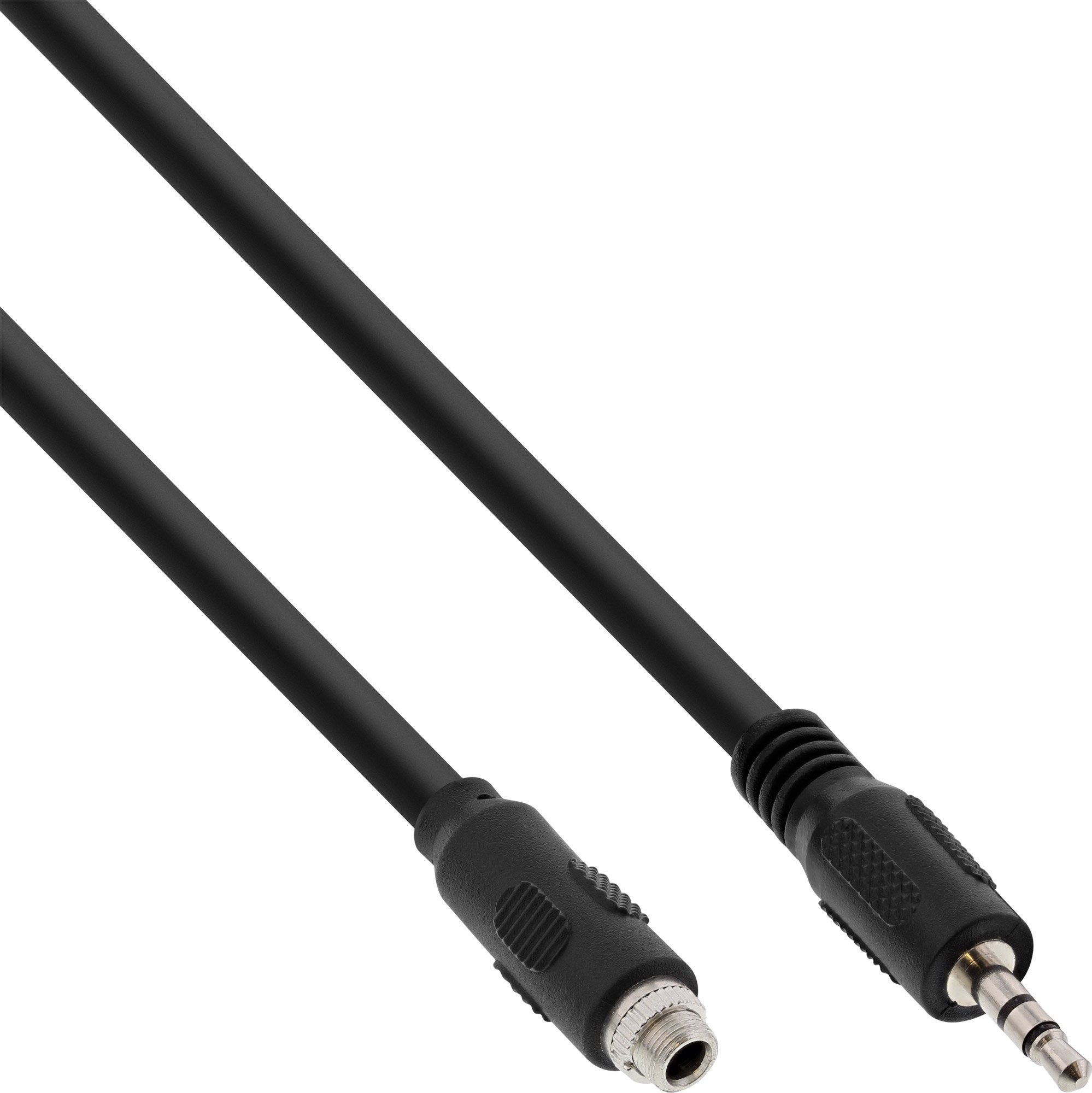 InLine InLine® Audio adapter cable, 3.5mm Stereo male/female with thread , 0.6m