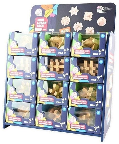 Puzzle drewniane IQ łamigłówki MIX