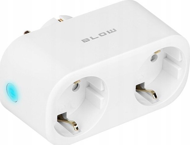 Blow Inteligentne gniazdko podwójne sterowane WiFi programator czasowy