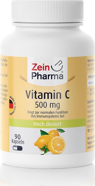 Zein Pharma Zein Pharma - Witamina C, 500mg, 90 kapsułek