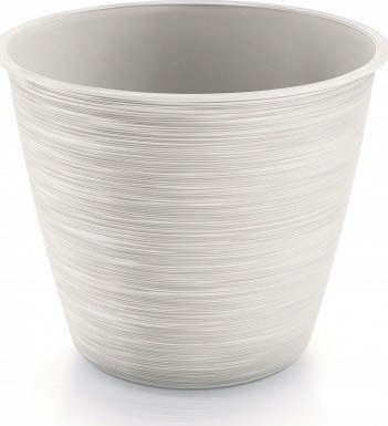 Prosperplast Doniczka plastikowa okrągła biała 15 cm Furu