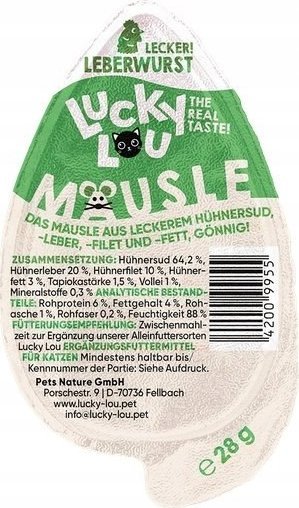 PENNY MARKT Lucky Lou Mausle Kiełbasa z wątróbki 28g