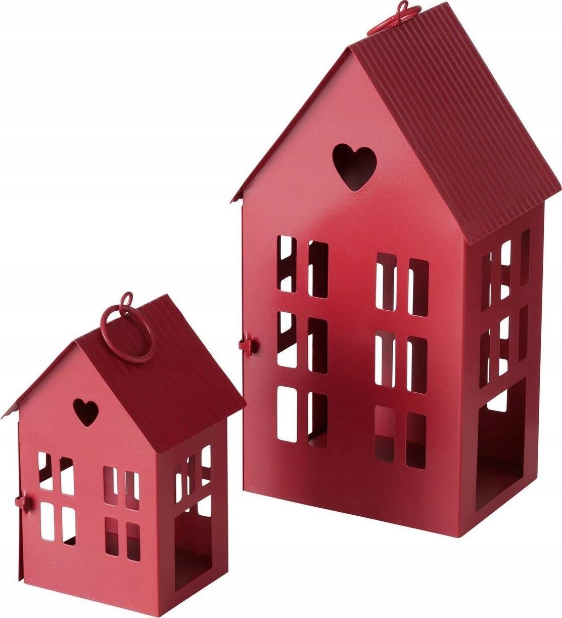 Boltze Lampion metalowy w kształcie domu, ALAMO, 14 i 25 cm