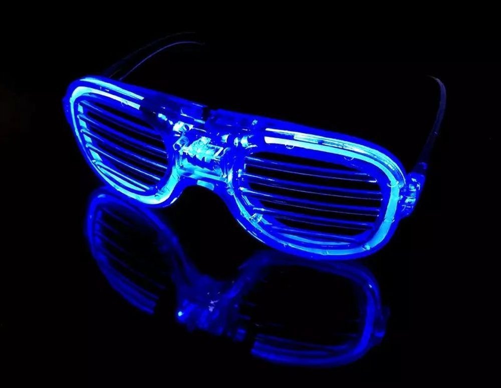 OEM ŚWIECĄCE OKULARY LED BLUE / NIEBIESKI