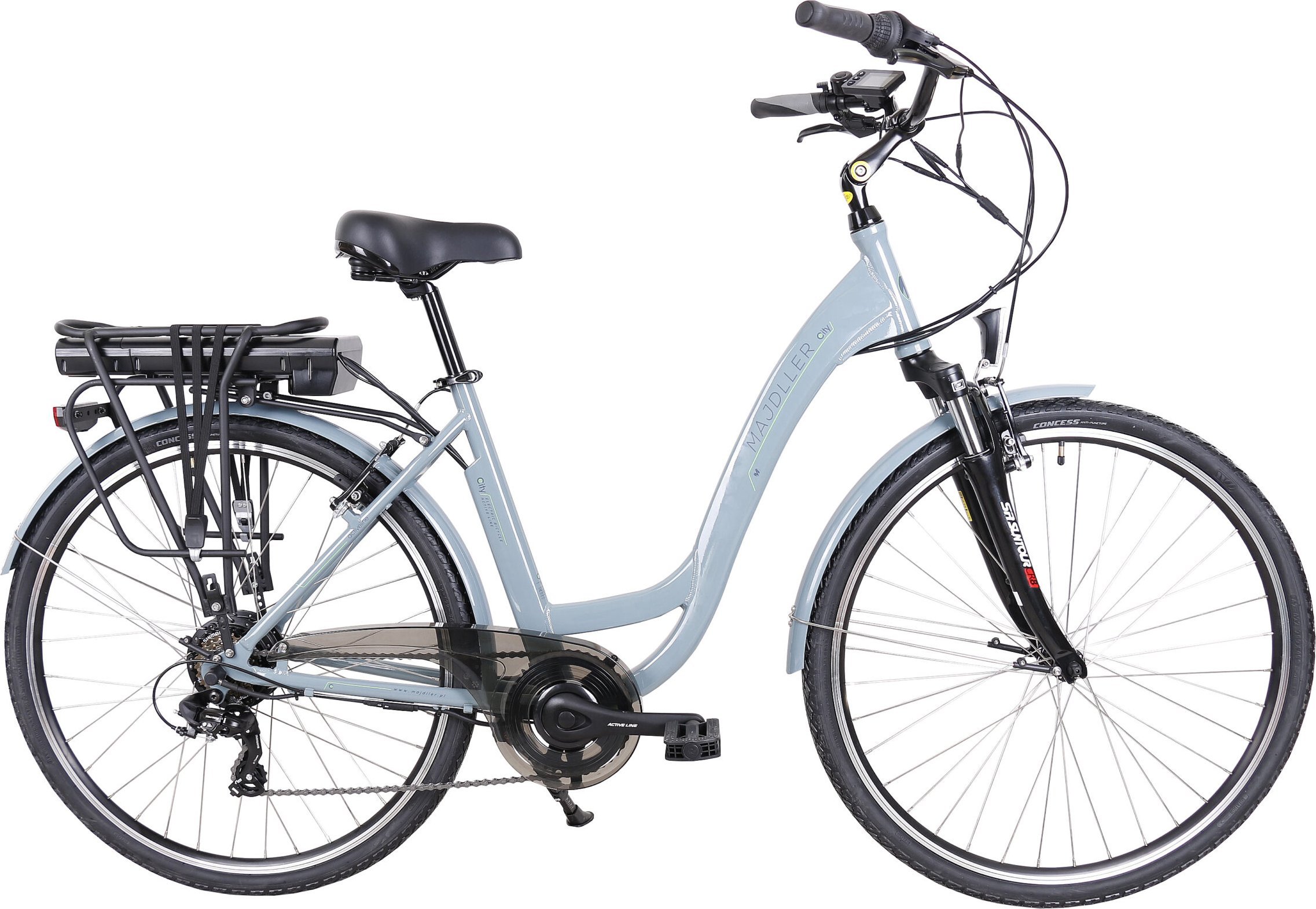 Rower elektryczny Omnigena Majdller E-City E-bike 6-b 28" Szary