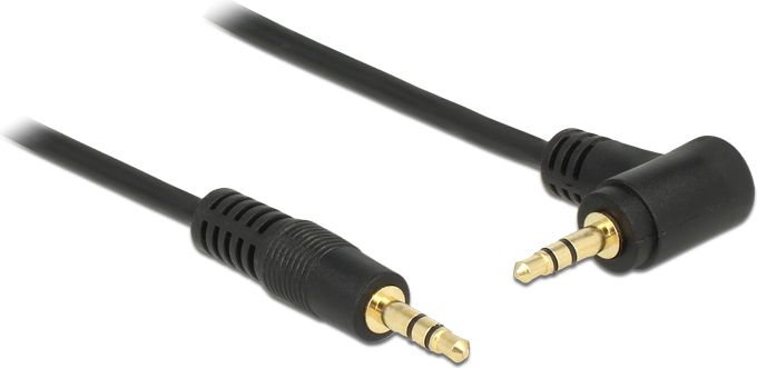 Kabel Delock Jack 3.5mm - Jack 3.5mm 1m czarny (83754)