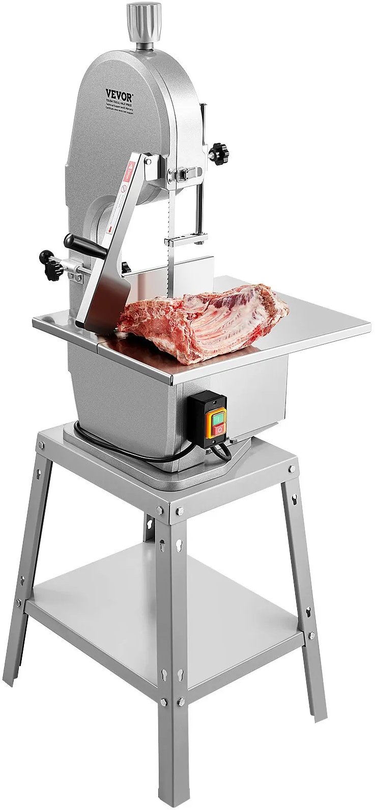 Piła do mięsa elektryczna 1800 W stalowa - krajalnica pionowa z 5 ostrzami