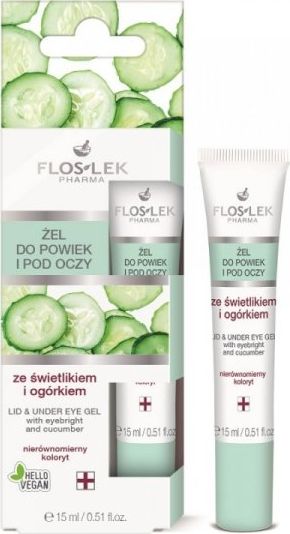 Floslek Żel pod oczy Pielęgnacja oczu ze świetlikiem i ogórkiem nawilżający 15ml