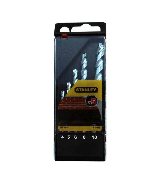 Wiertło Stanley do betonu walcowe 4 5 6 10 8mm zestaw (STA56035)