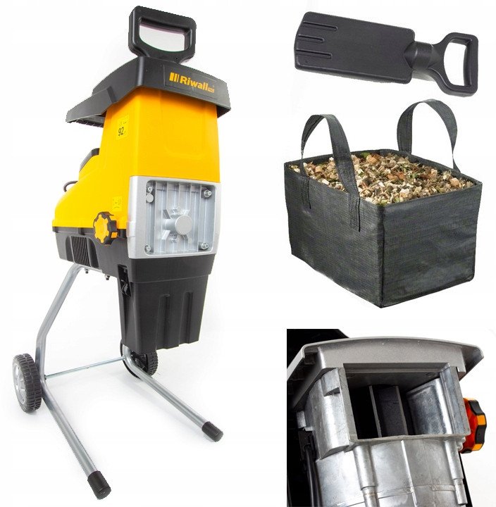 Rozdrabniacz elektryczny Riwall RES3044 do gałęzi rębak frezowy Żbik mocny