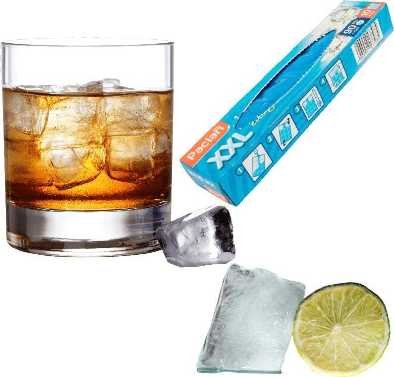 Paclan Woreczki do whiskey lodu worki do kostek lodu XXL 10szt