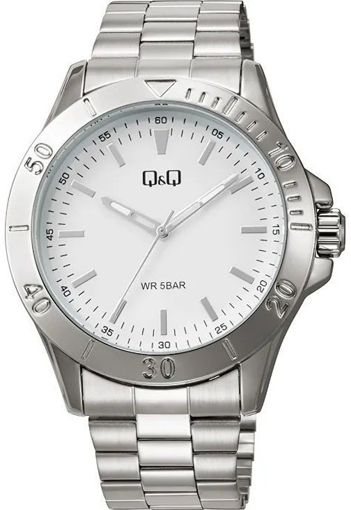 Zegarek Q&Q Q07C-002P męski wodoszczelny biała tarcza .