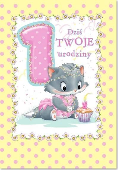 Trend Karnet B6 roczek dziewczynka fun