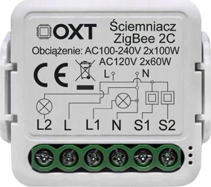 OXT Moduł OXT mini ściemniacz 2 obwody ZigBee TUYA