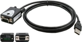 Exsys EXSYS EX-1346IS USB 2.0 do 1x port szeregowy RS-422/485, 15KV ESD, 4.0KV, konwerter, kabel, FDTI, czarny, 1.8 m