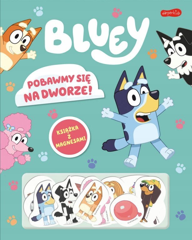 HarperCollins BLUey pobawmy się na dworze Książka z magnes.87005