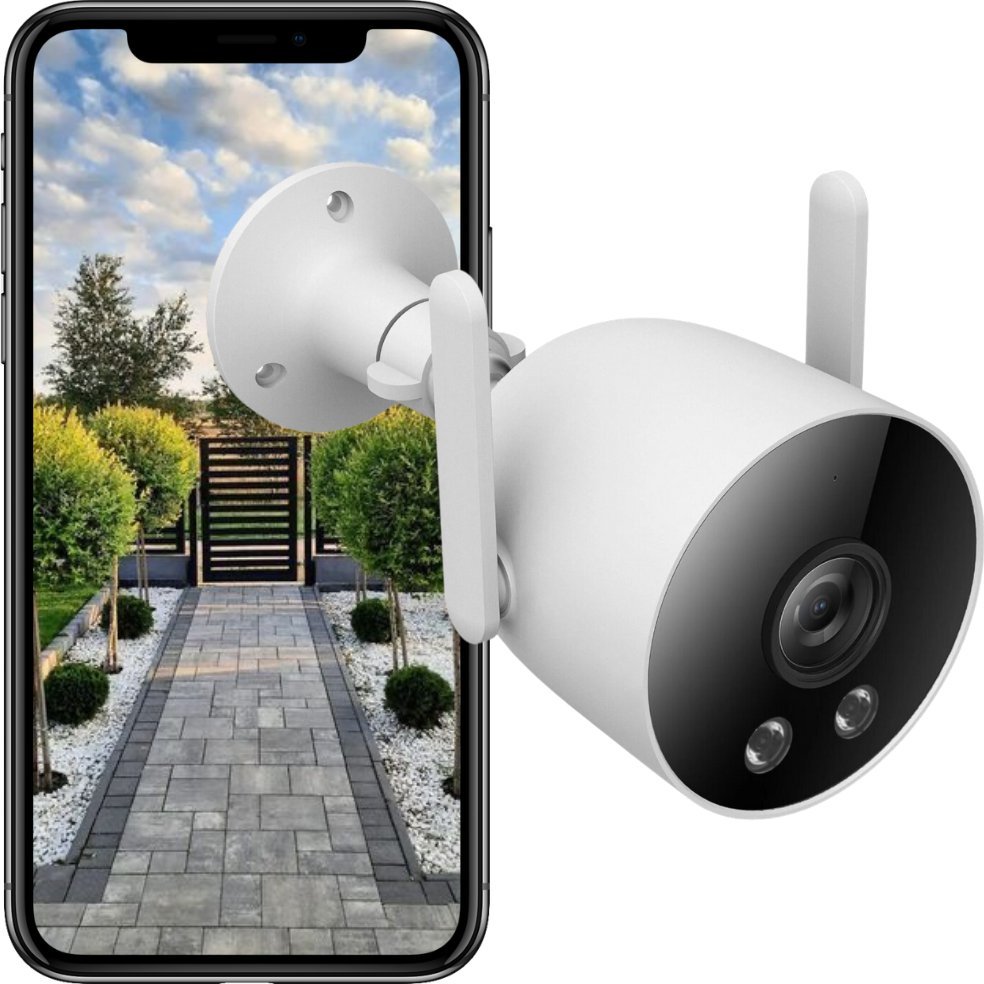 Kamera IP Spreest KAMERA ZEWNĘTRZNA WIFI IP 2K SMART DETEKCJA RUCHU ALARM DŹWIĘKOWY APLIKACJA