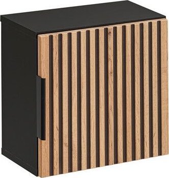 Comad Szafka łazienkowa, górna, Xilo, 35x22x35 cm, czarny, dąb wotan, mat