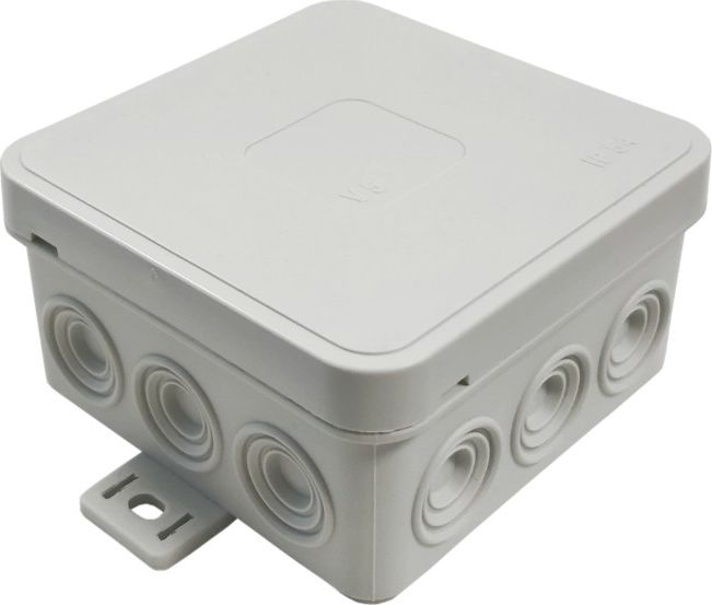 ViPlast 035-03 Puszka natynkowa 12-wlotowa wym/zew 75x75x41 mm IP54 szara ViPlast 2377