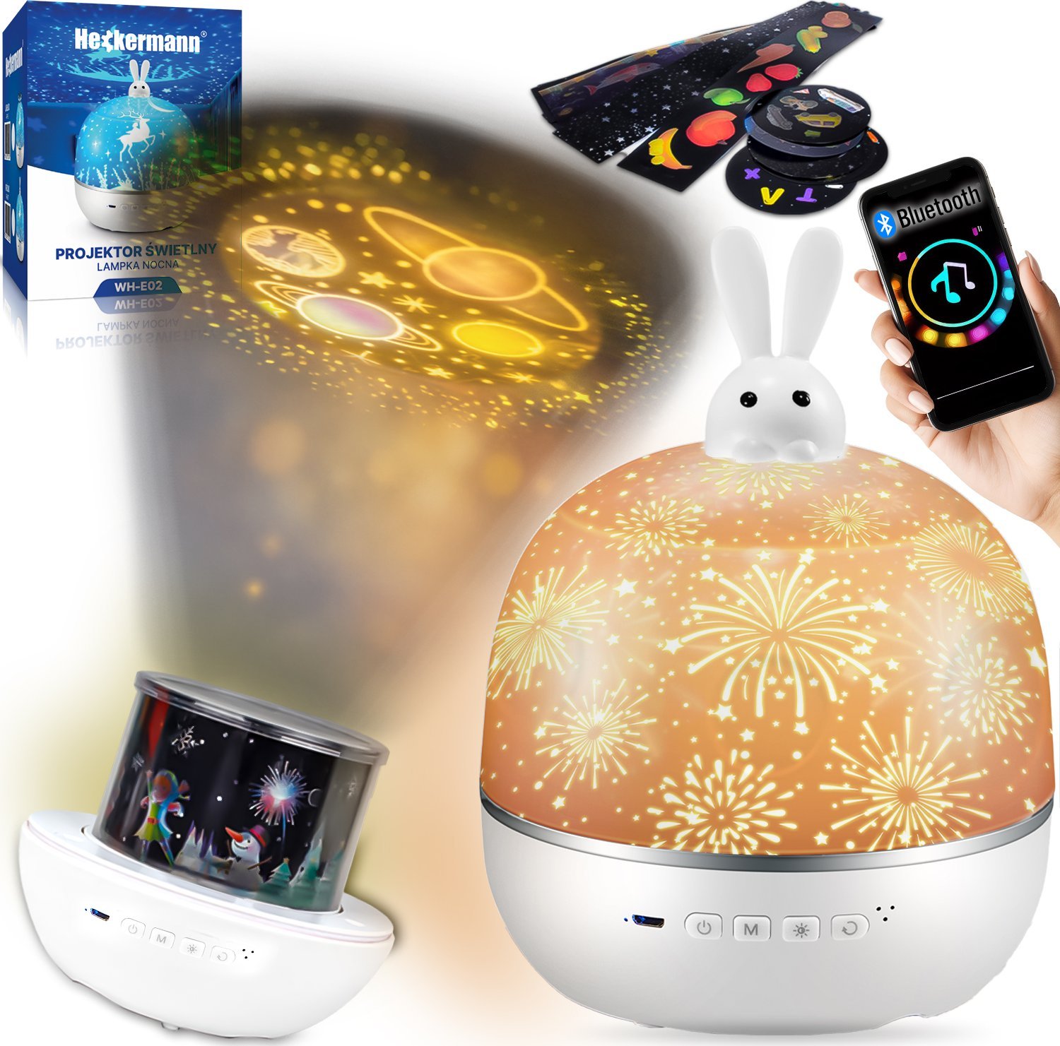 Heckermann Projektor gwiazd LED Heckermann WH-E02 Królik