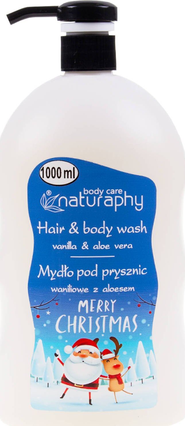 BluxCosmetics Świąteczne mydło pod prysznic waniliowe z aloesem 1L