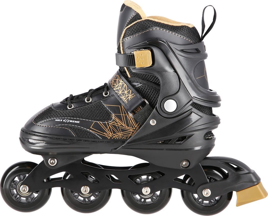 Rolki Nils Extreme NH18192 z wymienną płozą regulowane czarne r. 29-33