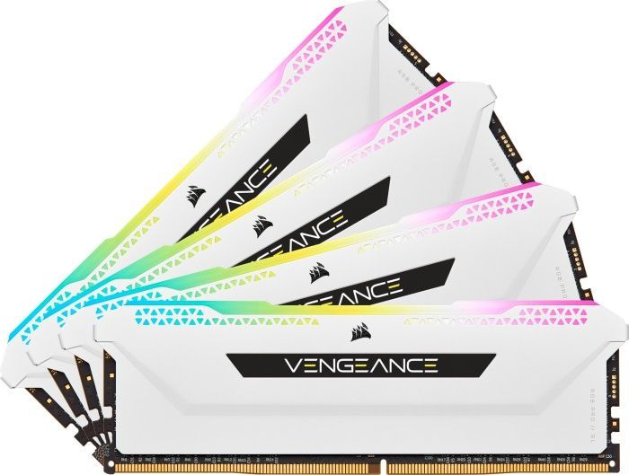 Pamięć Corsair Vengeance RGB PRO SL, DDR4, 64 GB, 3200MHz, CL16 (CMH64GX4M4E3200C16W)