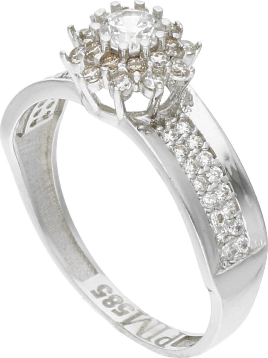 Rosanto Pierścionek z białego złota z cyrkoniami roz. 17 585 14k