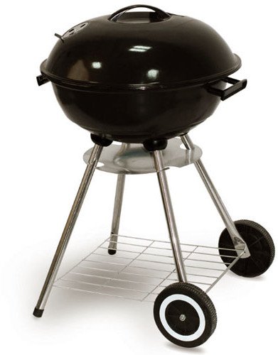 Grill ogrodowy węglowy Comfort przenośny z pokrywą i kółkami