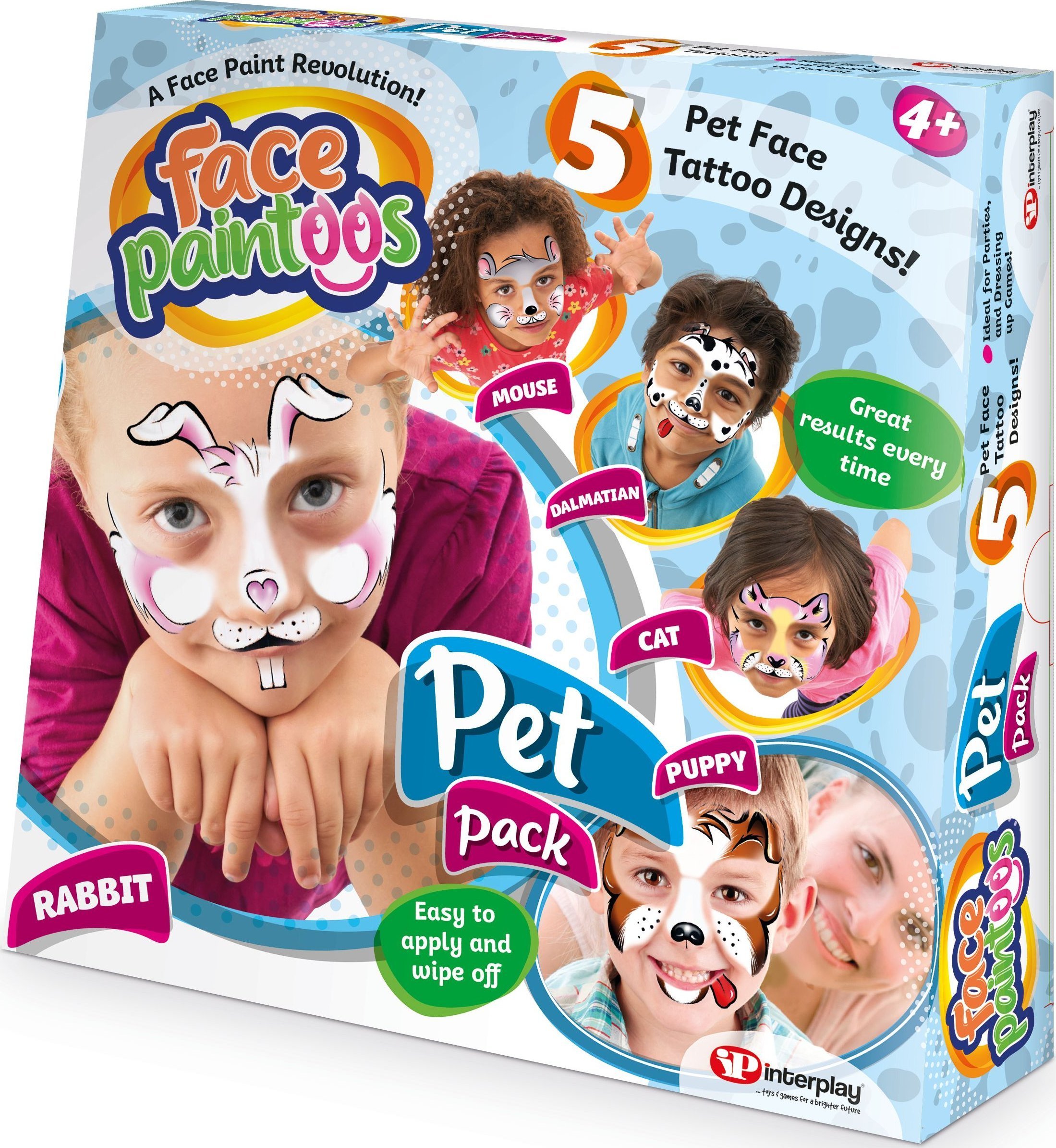 Interplay Entertainment FACE PAINTOOS Pet Pack, 6 pcs per outer