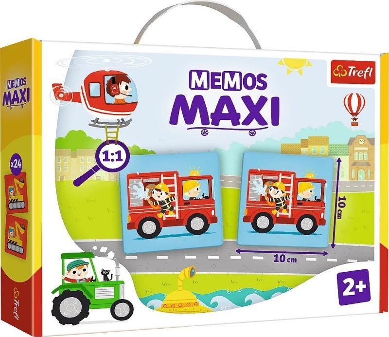 Trefl Gra edukacyjna dla dzieci Memos maxi Pojazdy 02267 Trefl
