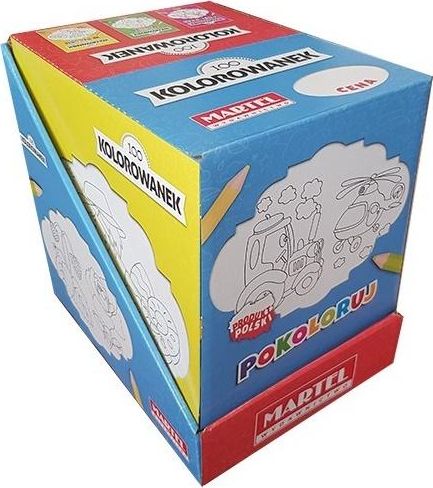 100 kolorowanek MIX display MARTEL