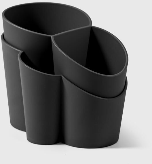 GOCCIOLO Pojemnik na sztućce czarny