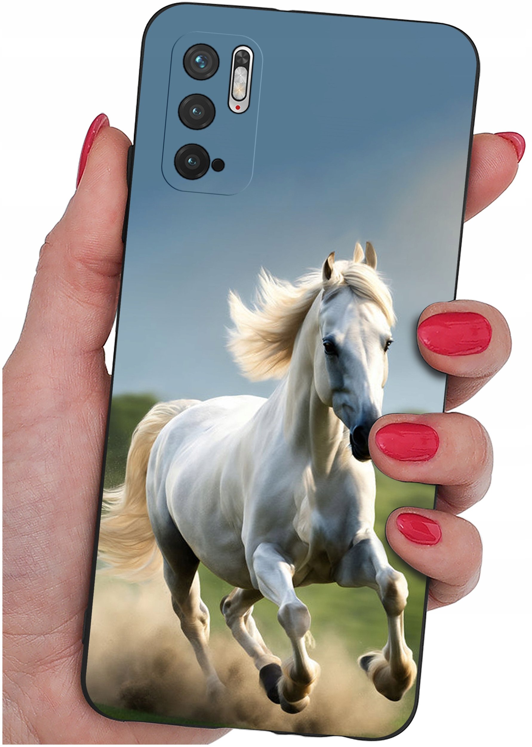 krainaGSM ETUI do Xiaomi Redmi Note 10 5G SILIKONOWE MATT CASE + SZKŁO 9H