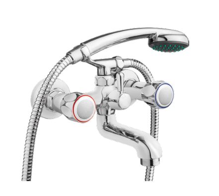 Bateria wannowa Deante Teno ścienne chrom (BON 011D)