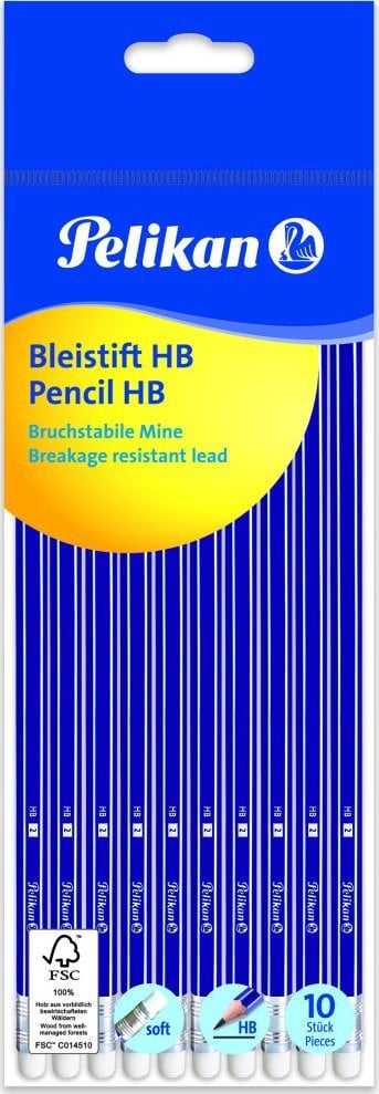 Pelikan Pelikan Bleistift HB sechsant FSC 10er Polybag
