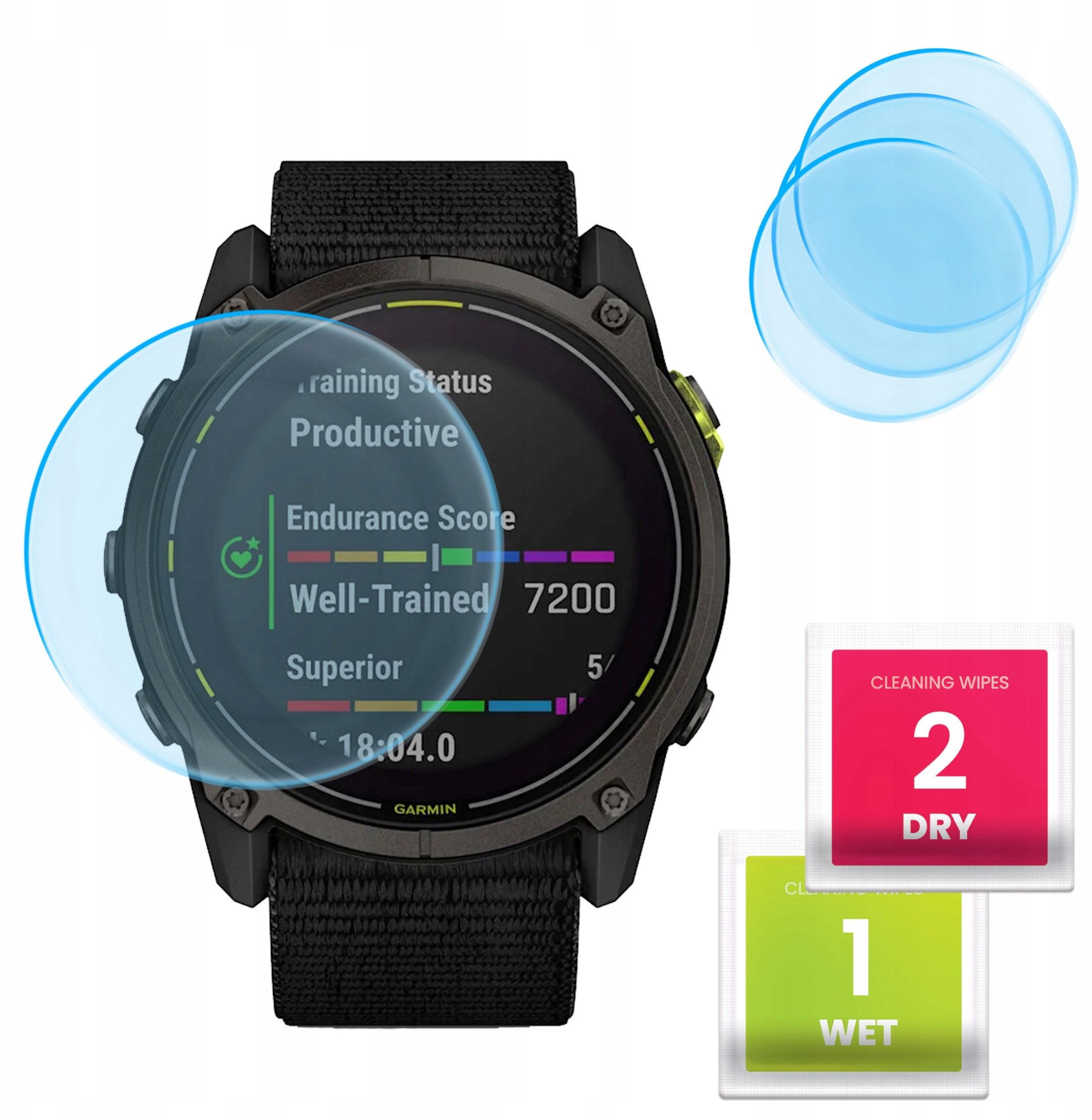 3-PAK Szkło Hybrydowe do Garmin Enduro 3 (Szkiełko, Ochronne, Odporne, 9H)