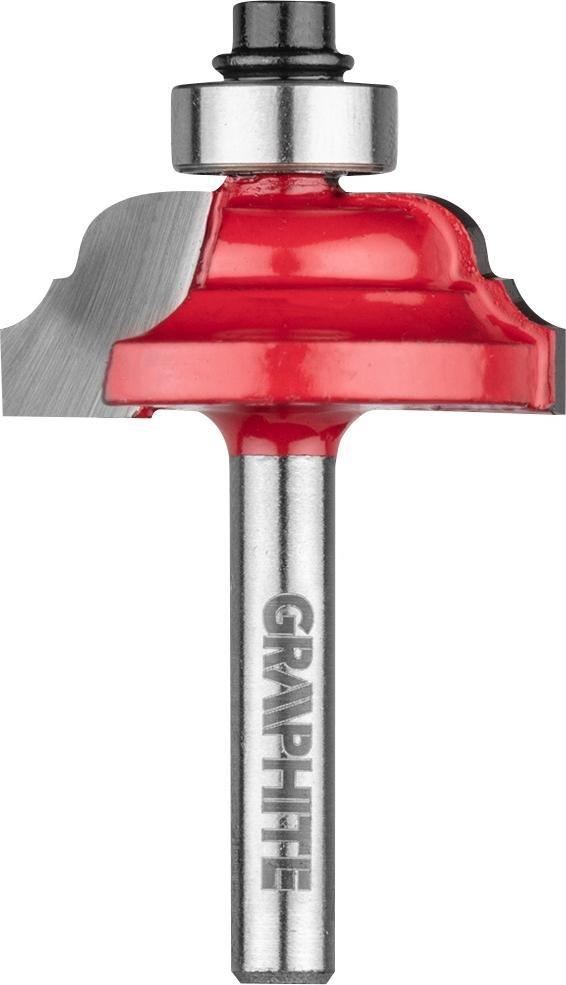 Graphite Frez widiowy (Frez kształtowy z łożyskiem, ozdobny, HM, 31.7 x 12.7 mm, trzpień 6 mm)