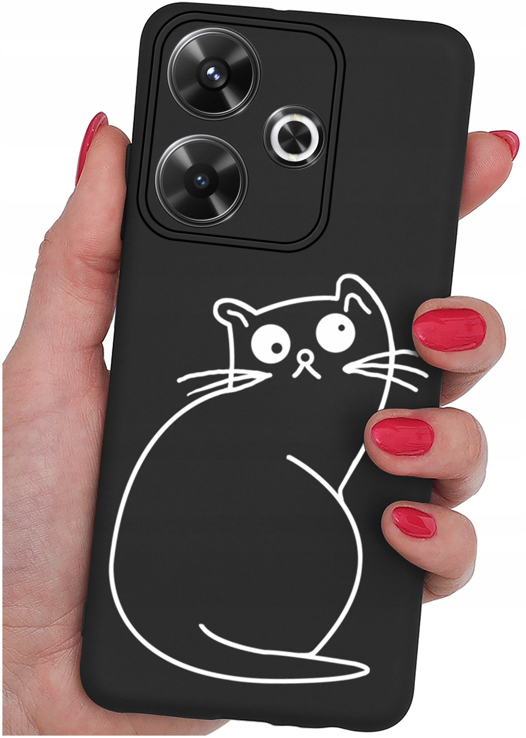 Etui do Xiaomi Redmi 13 4G WZORY |SILIKONOWE MATT CASE + SZKŁO 9H