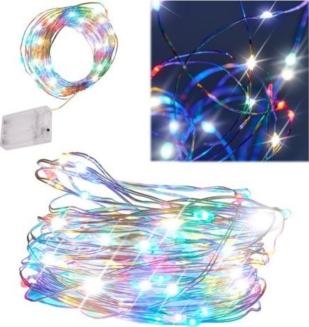 Lampki choinkowe 50 LED kolorowe