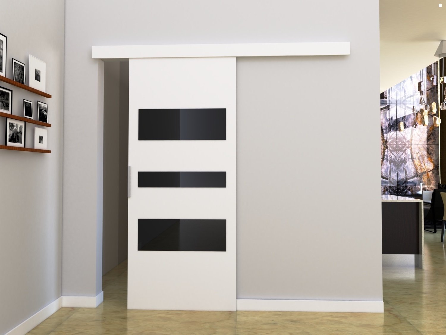 Drzwi Przesuwne Drzwi przesuwne C 80 86x205 Białe