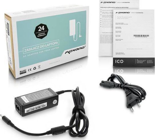 Zasilacz do laptopa Movano 45 W, 3 mm, 2.3 A, 19.5 V (ZZ/DEL195231C)