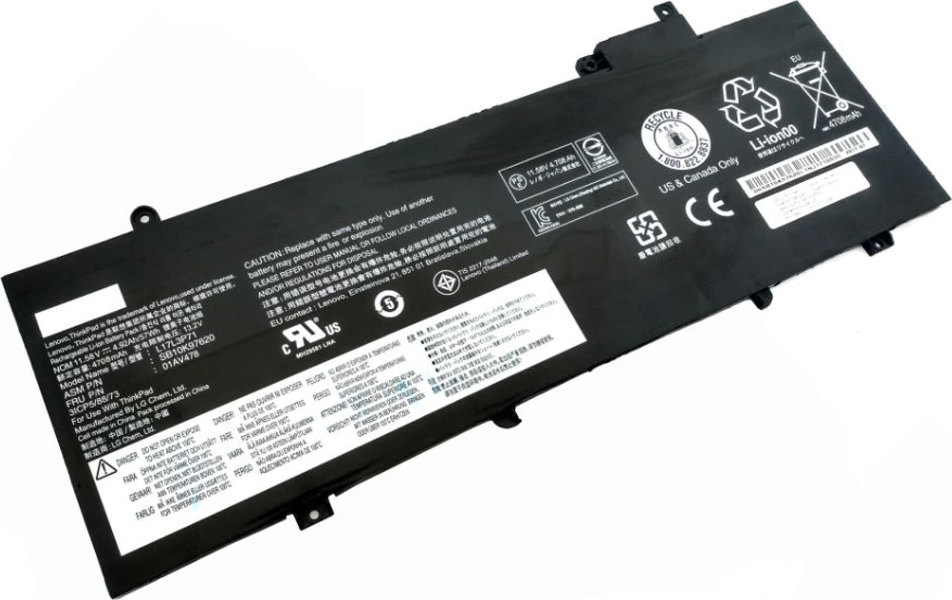 Bateria Lenovo Battery 3c 57Wh LiIon SMP
